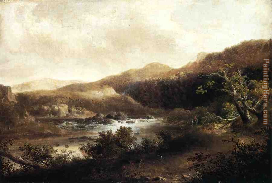 River Landscape I painting - Thomas Doughty River Landscape I art painting